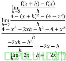 bahas limit turunan fungsi kuadrat b