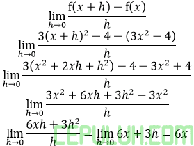 bahas limit turunan fungsi pangkat 2