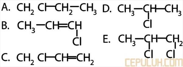 reaksi senyawa hidrokarbon rumus struktur senyawa x