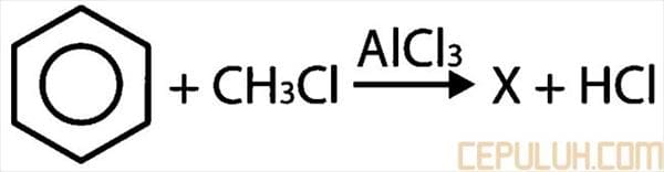 persamaan reaksi benzena jenis reaksi